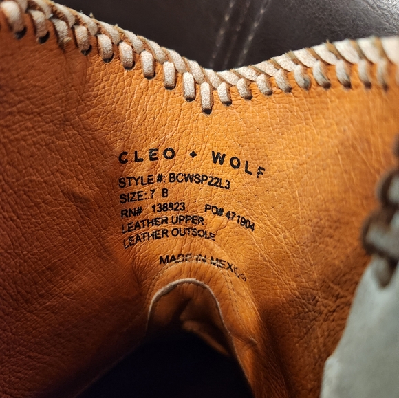 Cleo + WOLF Cream Ankle Cowgirl Boots - Picture 8 of 14